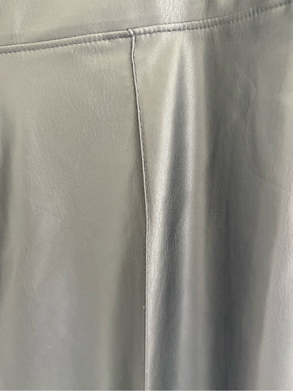 Nine West Black Skinny Ponte Leggings Faux Leather - Picture 7 of 7